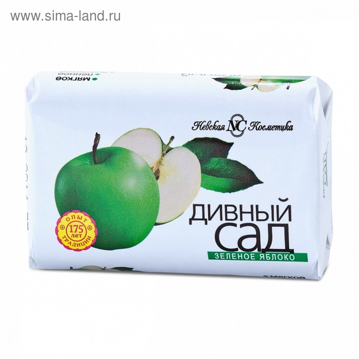 цена Мыло Невская косметика «Дивный сад», зелёное яблоко, 90 г