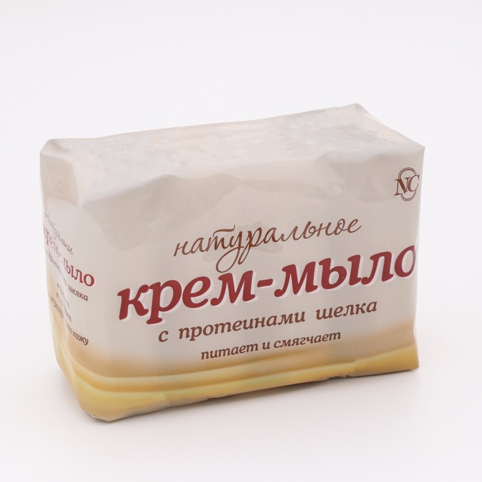 Натуральное крем-мыло Невская косметика, Протеины шёлка, 4 шт. по 100 г