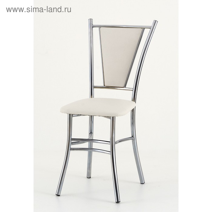 Стул «Квартет-М», хром, цвет белый стул квартет r 365 × 440 × 920 мм хром цвет ваниль