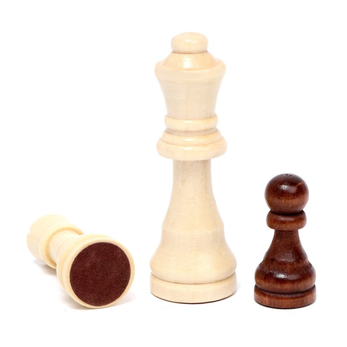 Шахматы обиходные (доска дерево 29х29см, фигуры дерево, король h=5.5 см)