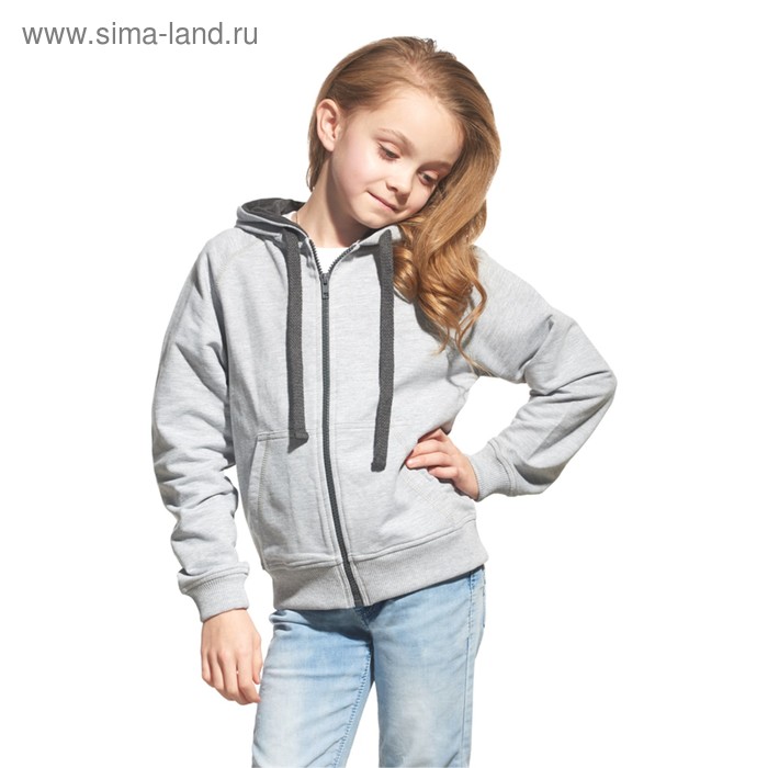 фото Толстовка детская, рост 152 см, цвет серый меланж stan