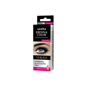 

Краска для бровей и ресниц Venita Henna Color Gel черная