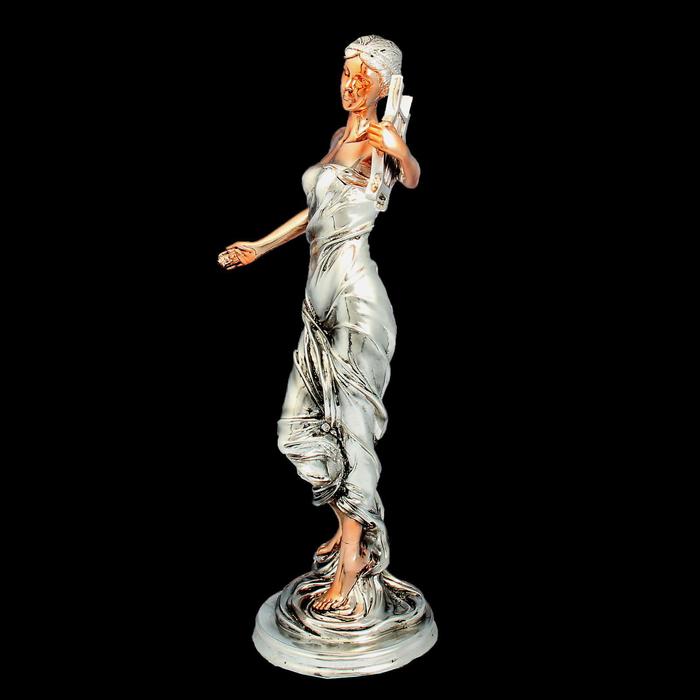 Сувенир "Муза" под бронзу- серебро