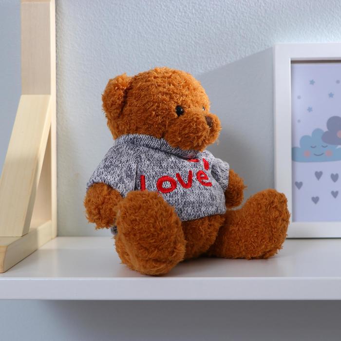 

Мягкая игрушка «Медведь», кофточка с надписью, цвета МИКС
