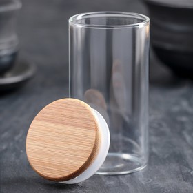 

Банка для сыпучих продуктов «Эко», 170 мл, 5×5×10 см