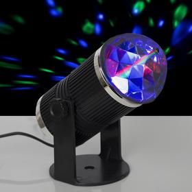 Световой прибор хрустальный шар, 3 LED, 3 Вт, 220V, реагирует на звук Ош