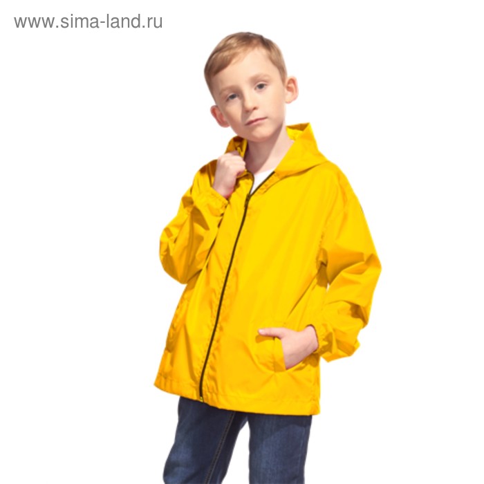 фото Ветровка детская, рост 164 см, цвет жёлтый stan