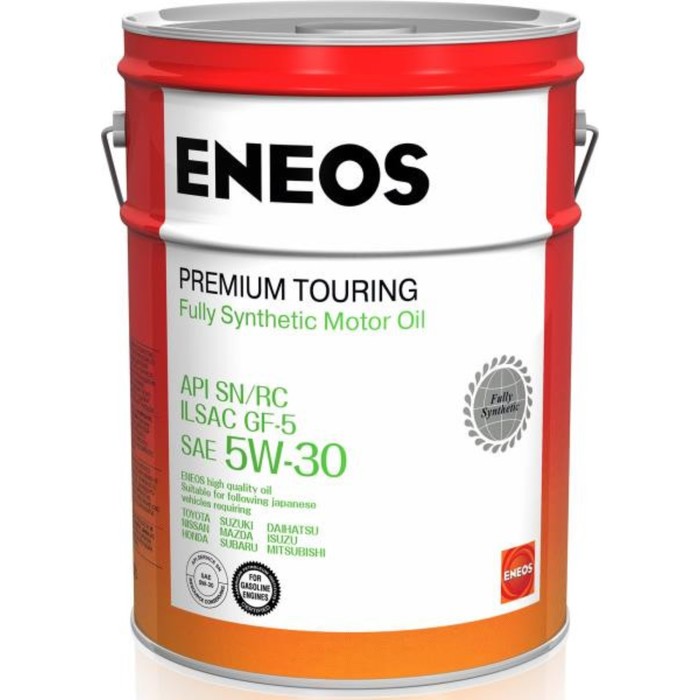 Масло моторное ENEOS Premium Touring 5W-30, синтетическое, 20 л синтетическое моторное масло eneos premium touring sn 5w 40 1 л