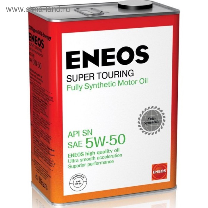 фото Масло моторное eneos super touring synt. sn 5w-50, 4 л