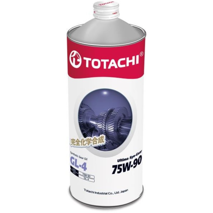 Масло трансмиссионное Totachi Ultima Syn-Gear GL-4 75W-90, 1 л масло трансмиссионное totachi niro hd euro syn gear 75w 90 синтетическое 205 л