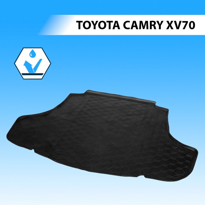 Коврик багажника Rival для Toyota Camry XV70 седан 2018-н.в., полиуретан, 15701004