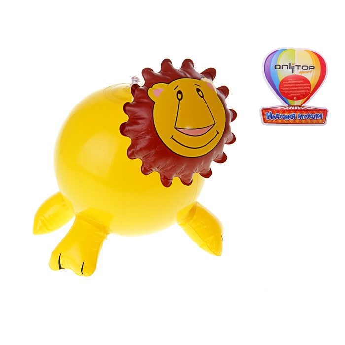 Надувная игрушка со звуком "Лев" 25 см