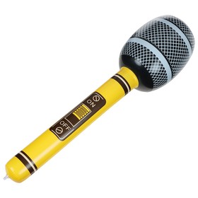 Игрушка надувная «Микрофон» 65 см, звук, цвета МИКС Ош