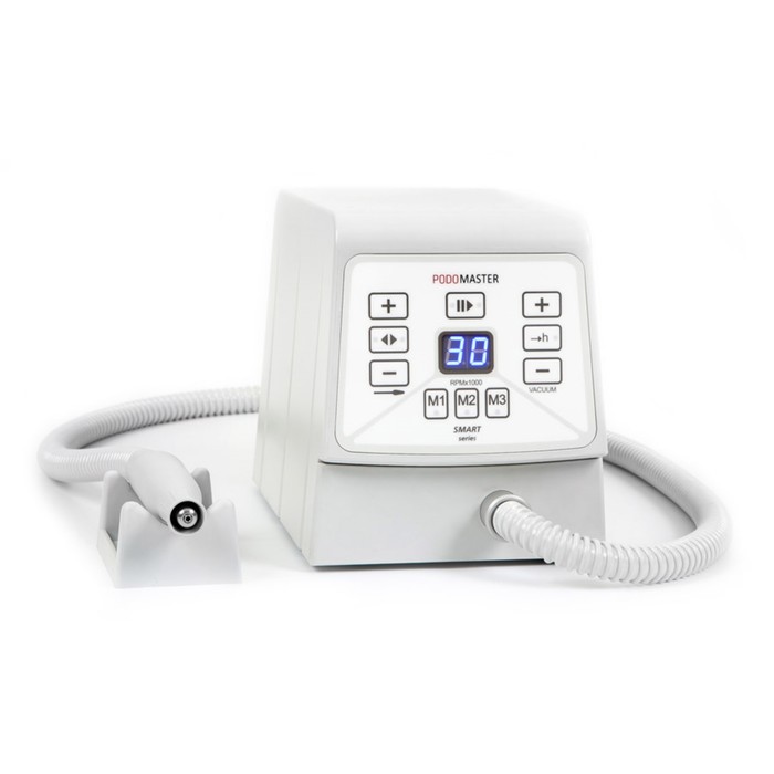 Аппарат для педикюра Podomaster Smart с пылесосом, 30000 об/мин, 50/300 Вт, белый