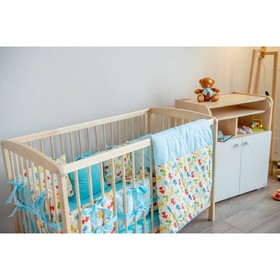 

Кроватка детская Polini kids Simple 101, цвет натуральный-белый
