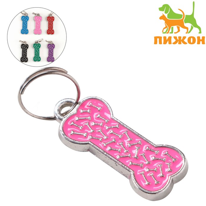 

Адресник под гравировку "Косточка" малая, фасовка по 6 шт, 2,8 х 1,1 см, микс цветов