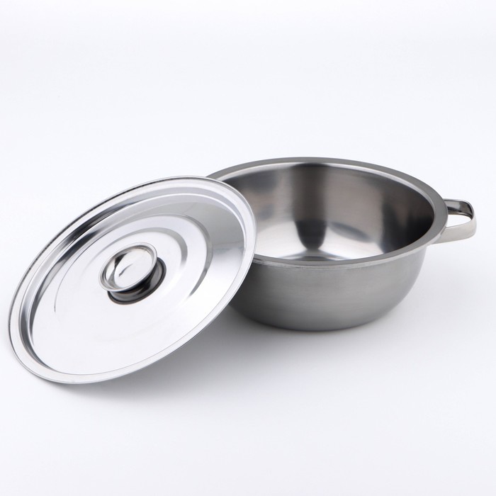 

Миска из нержавеющей стали с крышкой, 1 л, d=19 см