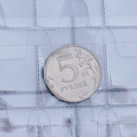 Альбом для монет 215 х 173 мм Calligrata «Комби» на 250 монет, обложка ПВХ, синий от Сима-ленд