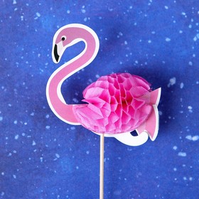 Шпажки «Розовый фламинго», набор 6 шт. Ош