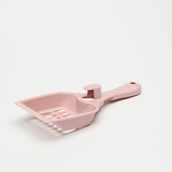 фото Совок "феликс" для кошачьего туалета, 22,5 x 9,5 x 4 см, розовый zoo plast