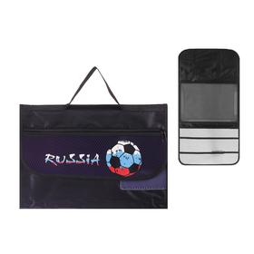

Папка для труда А4 с ручками, текстиль, раскладная на липучке, ПТР-10, SPORT