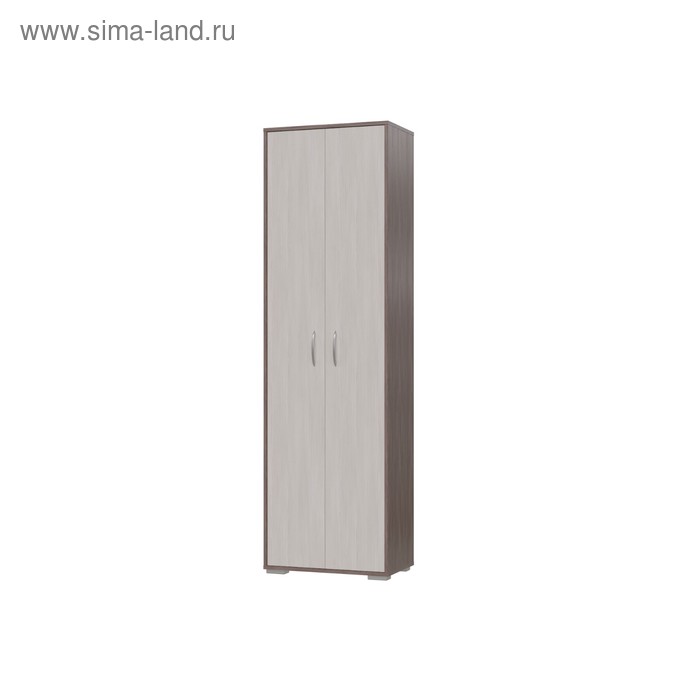 шкаф для одежды шо 4 600 × 360 × 2172 мм цвет белый Шкаф для одежды «Домино», 600×360×2020 мм, цвет бодега тёмный / светлый