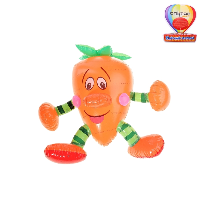 Надувная игрушка со звуком "Морковка" 30 см