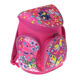 

Ранец на молнии Mag Taller Boxi, 38 х 29 х 19, Butterfly, розовый