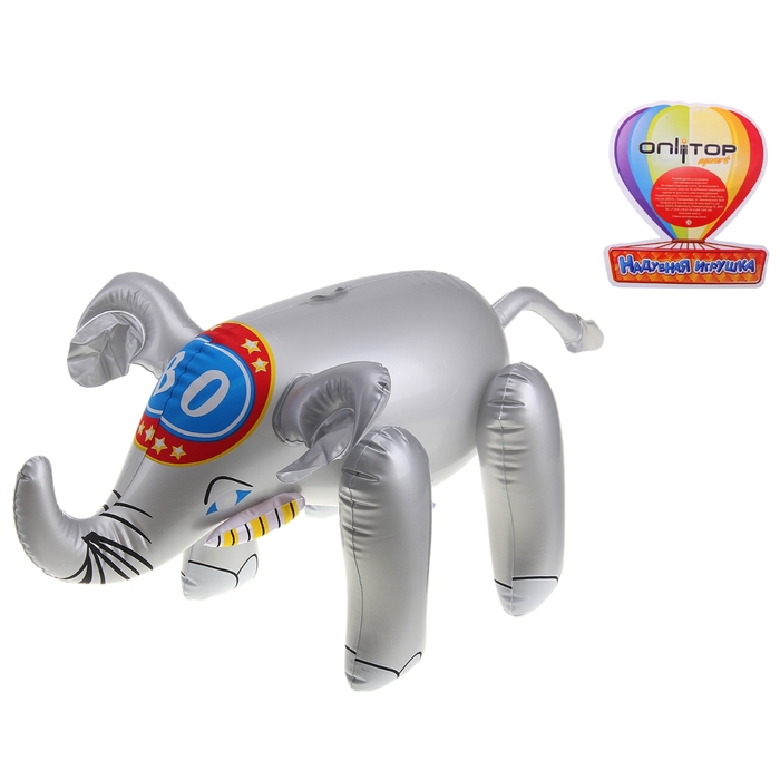 Надувная игрушка со звуком "Слон" 25 см
