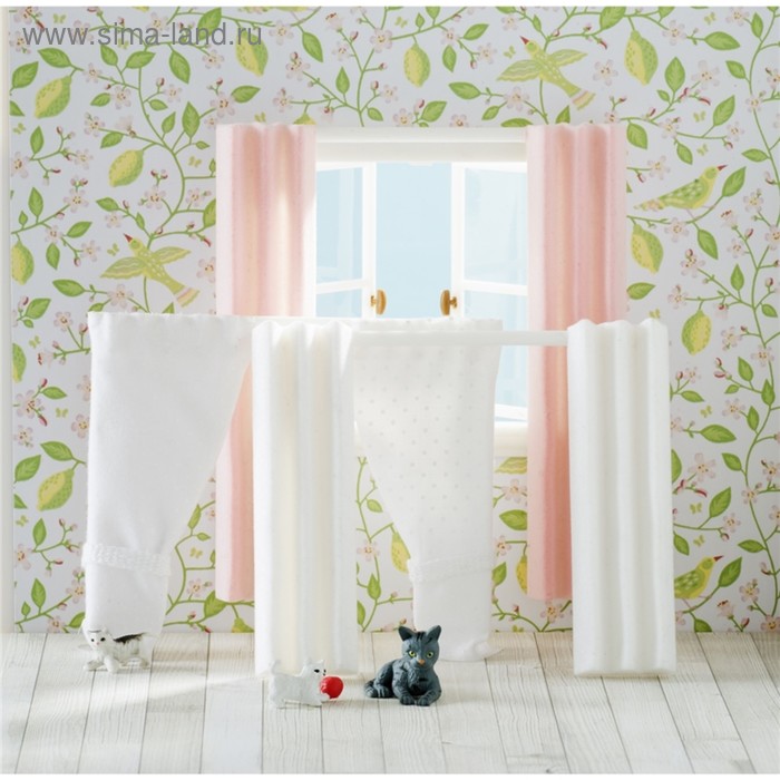 фото Игровой набор аксессуаров для кукольного домика «три вида штор» lundby