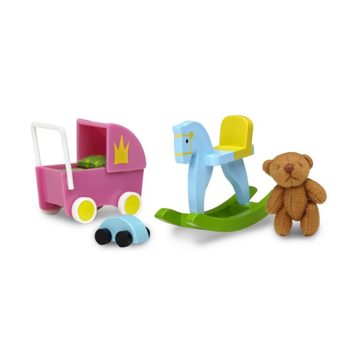 Игровой набор аксессуаров для кукольного домика Смоланд «Игрушки для детской»