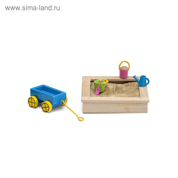 Игровой набор аксессуаров для кукольного домика Смоланд «Песочница с игрушками»