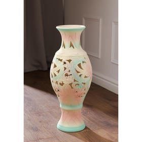 

Ваза керамическая "Юлия", напольная, сквозная резка, цветной акрил, 63 см