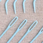 Набор игл для вязания, 7 см, 10 шт, цвет голубой - Фото 2