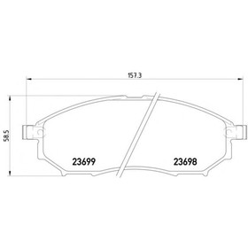 

Колодки тормозные TEXTAR 2369801