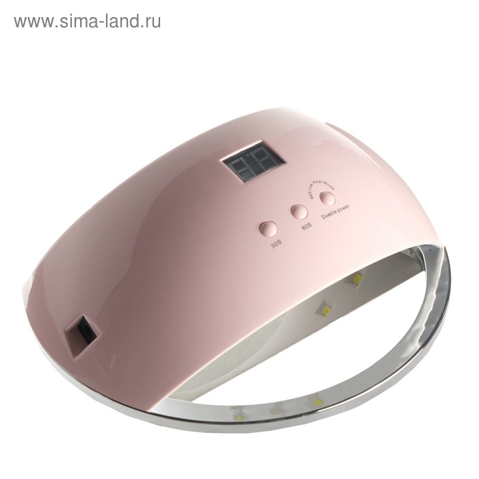 Лампа для гель-лака LuazON LUF-22 LED 48 Вт 21 диод таймер 306099 с USB розовая 1709₽