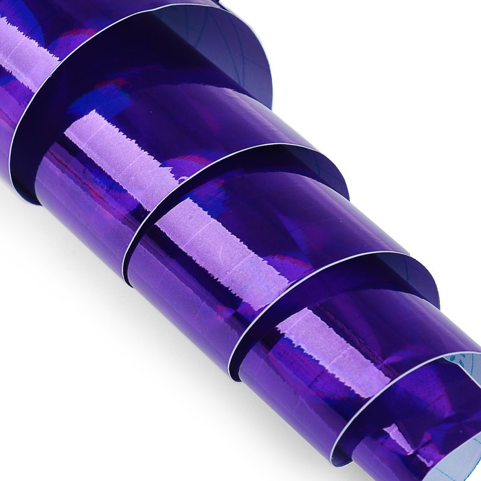 Пленка самоклеящаяся, голография, фиолетовый, 0.45 х 3 м, 3 мкр, «Квадраты»