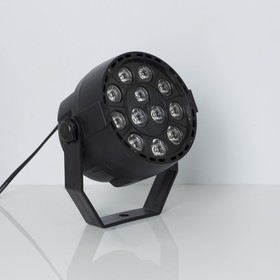 

Прожектор для сцены, 12 Вт, 220V, 12 LED, UV, DMX управление, провод 1 м