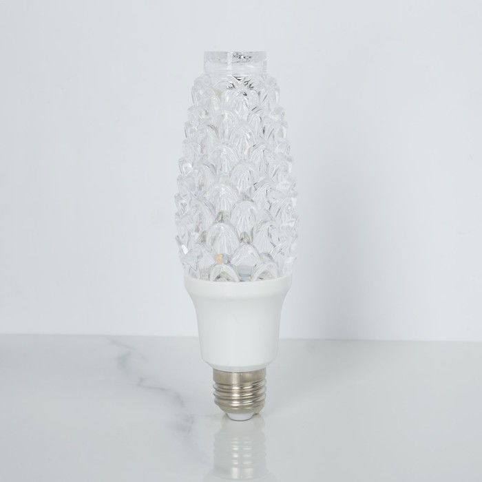 Лампа хрустальная "Шишка", 12 LED, 2 режима, 3 Вт, акриловый верх, 220V