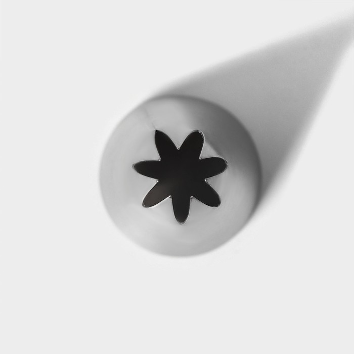 Насадка кондитерская «Закрытая звезда», d=3 см, вых. 0,6 см