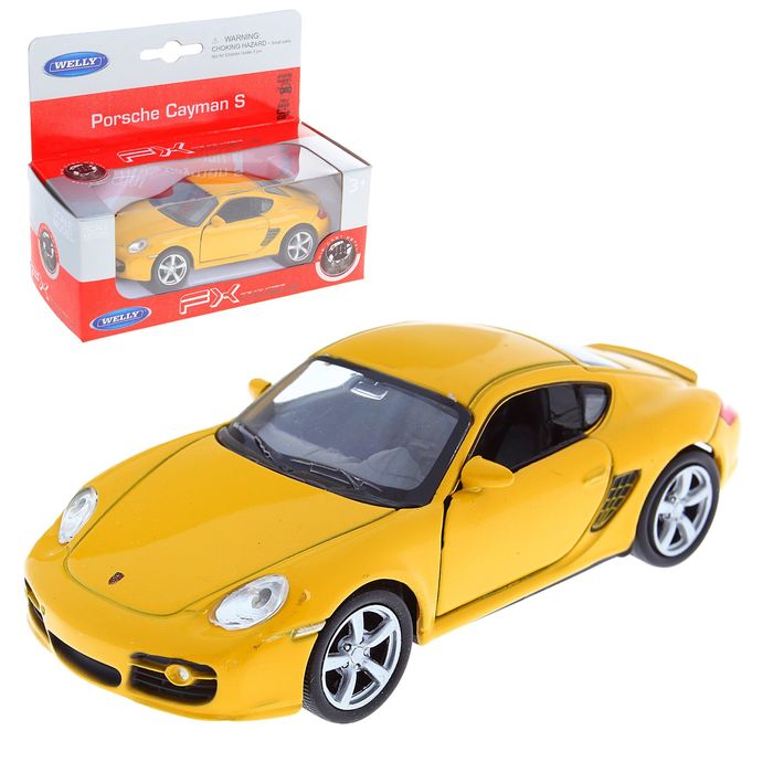 Машина Porsche Cayman, масштаб 1:34 - 39, цвета МИКС