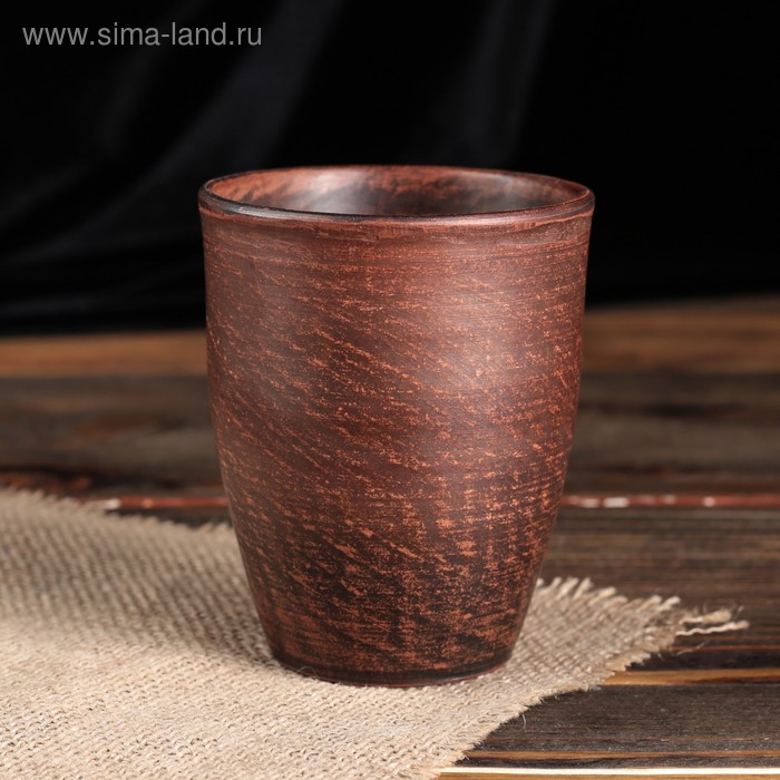 

Стакан, гладкий, красная глина, 0.2 л