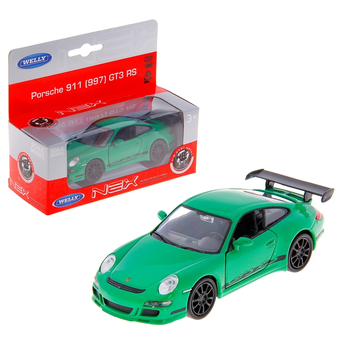Машина Porsche 911 GT3, масштаб 1:34-39, цвета МИКС