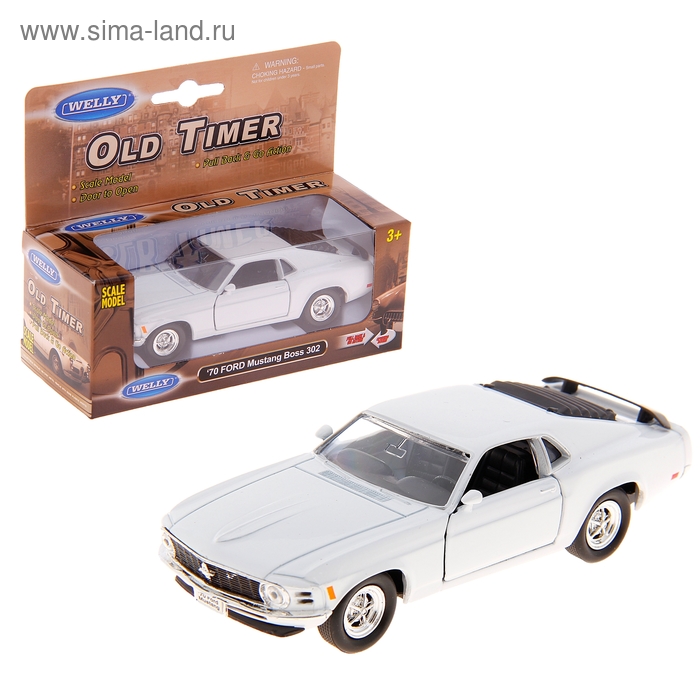 

Машина винтажная Ford Mustang, масштаб 1:34-39, цвета МИКС