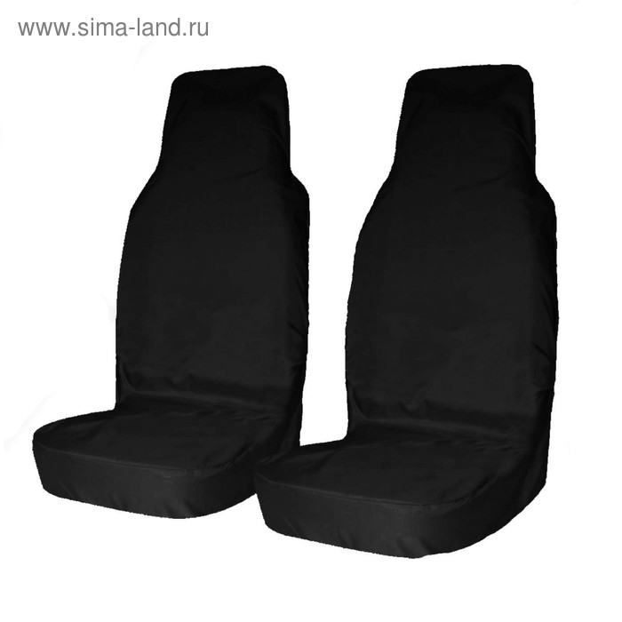 фото Комплект грязезащитных чехлов на передние сиденья, чёрный, оксфорд 240, мешок для хранения tplus