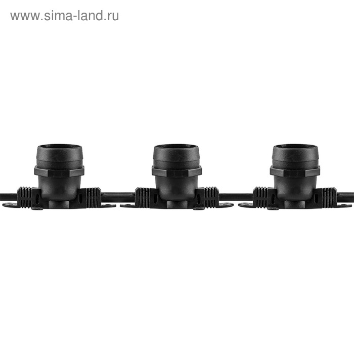 Гирлянда CL50-100, 200 ламп Е27, шаг 50см, цвет черный, 100м, IP65