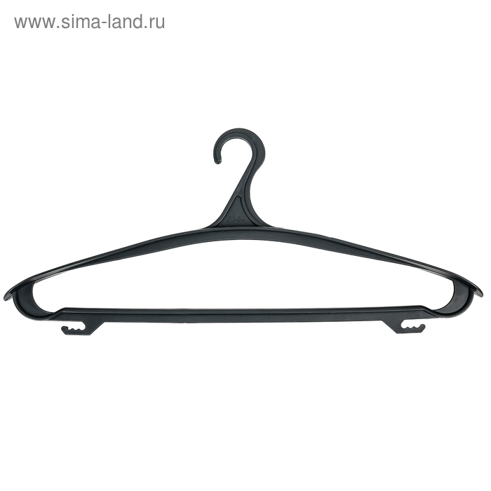 Вешалка-плечики для одежды, размер 52-54, цвет чёрный