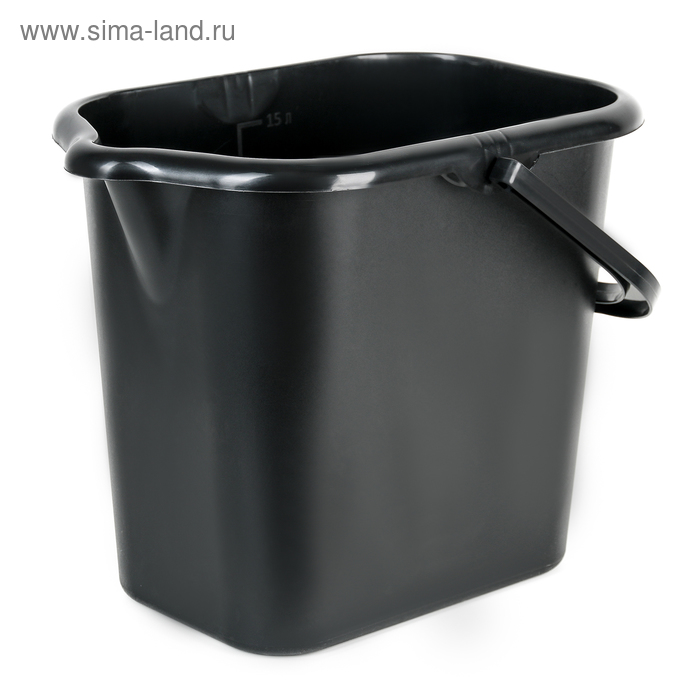 Ведро Clever’s, 16 л, цвет чёрный