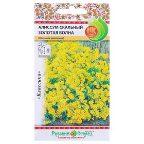 Семена цветов Алиссум "Золотая волна" скальный, серия Русский огород, Мн, 0,1 г