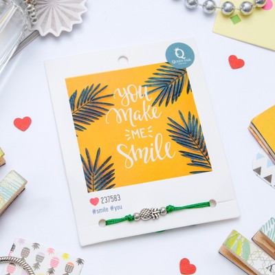 Браслет Dream улыбайся, цвет зелёный